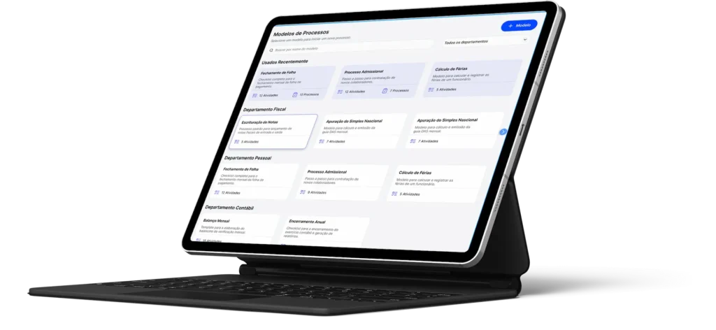 Tablet Mockup - Processo Drive Contábil
