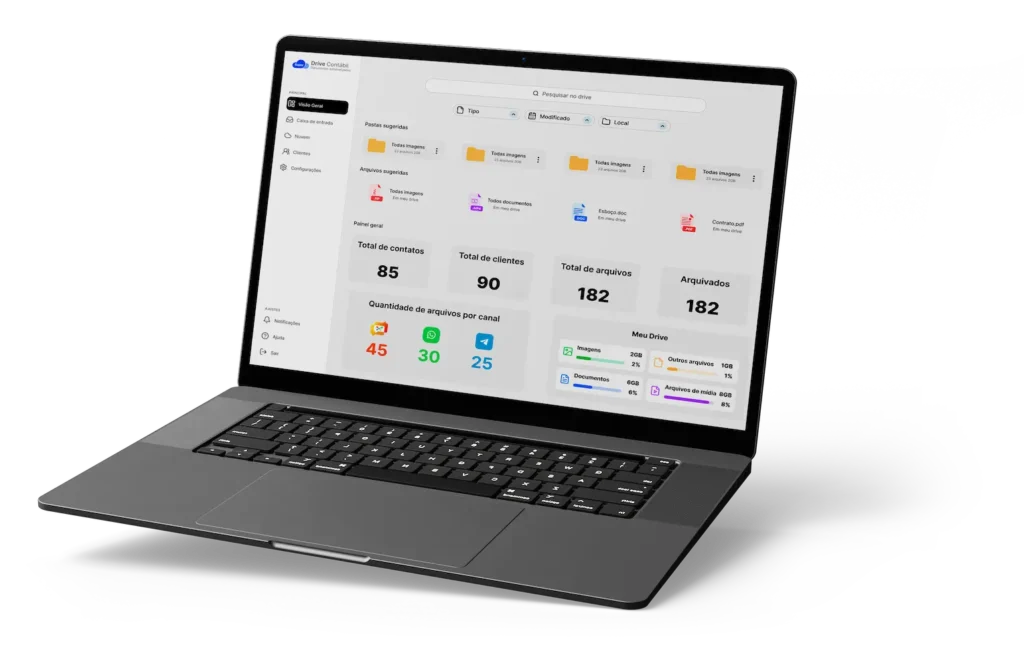 Tablet Mockup - Processo Drive Contábil - Gerenciamento de documentos 1