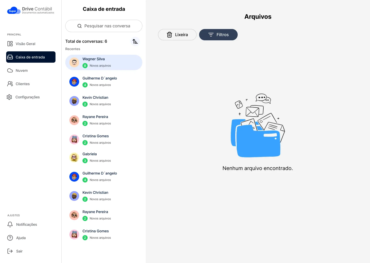 Tablet Mockup - Processo Drive Contábil - Gerenciamento de documentos 2